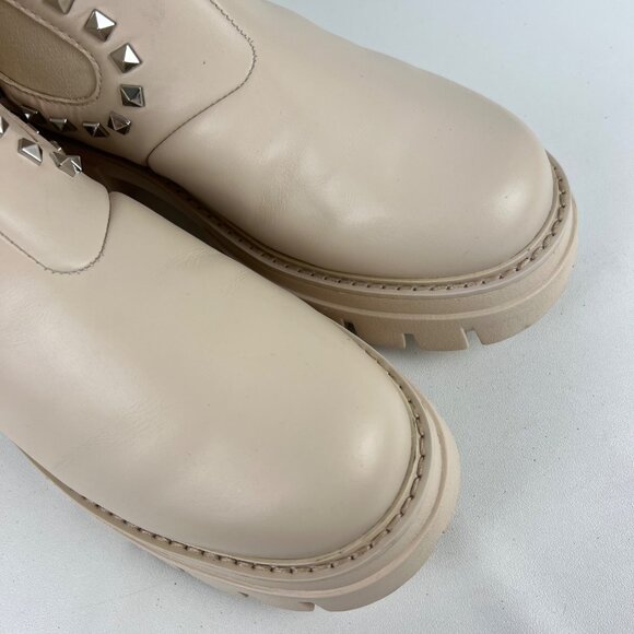 Ash Womens Lenny Studded Leather Chelsea Boots Whisper Cream size EU 38 US 7.5 8 - Picture 9 of 16